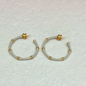 NWOT Julie Vos Bamboo Inspired Earrings